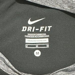 Nike workout shirt with sleeves. Fun hologram color